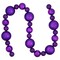 Northlight 6' Purple Shatterproof Ball 3-Finish Christmas Garland